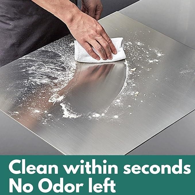 Stainless Steel Chopping Board (Rust Proof) (Round Edge)