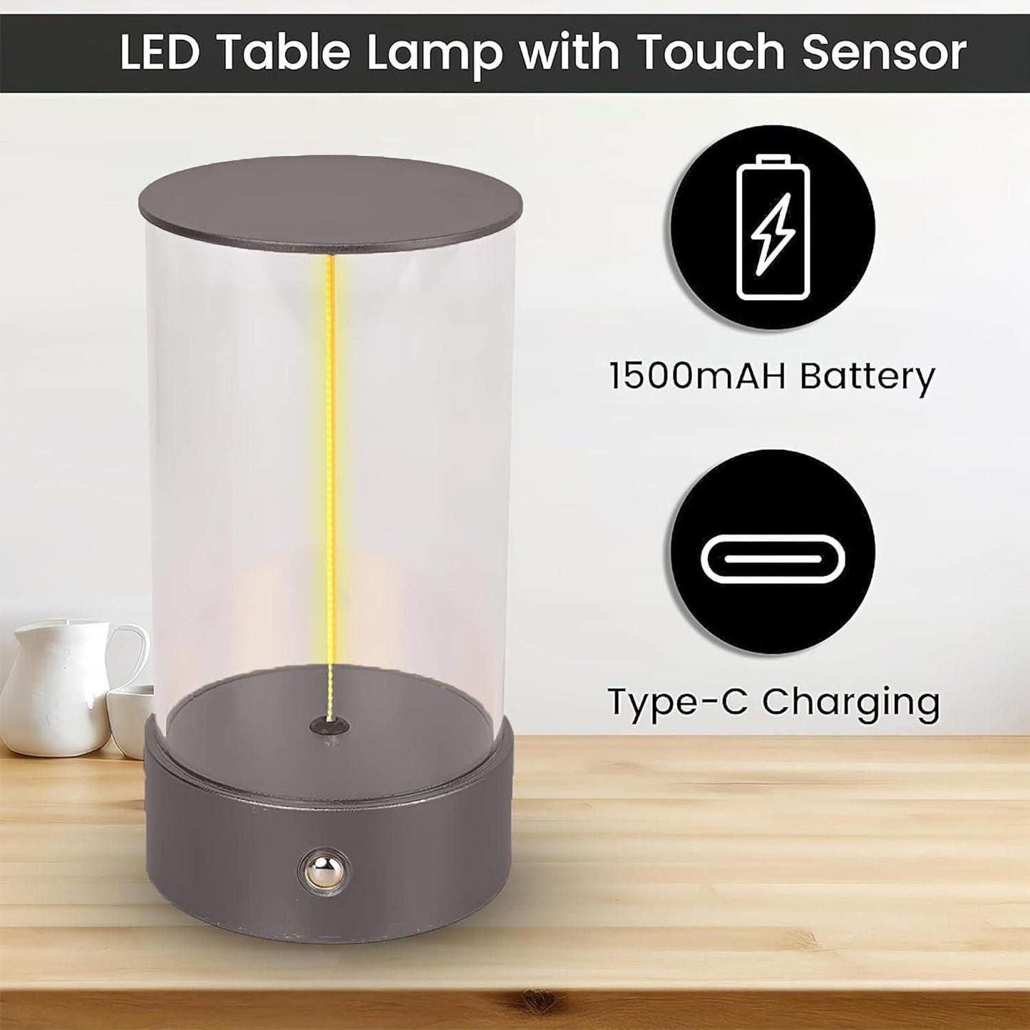 Magnetic Night Table Lamp (Mini) (Rechargeable)