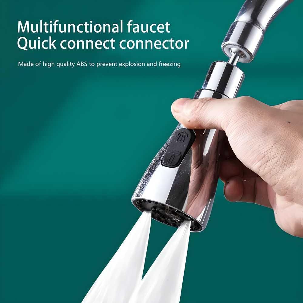 Pull Down Sink Sprayer Attachment (3 Modes) (Kitchen Faucet) (Anti -Splash 360° Rotatable)