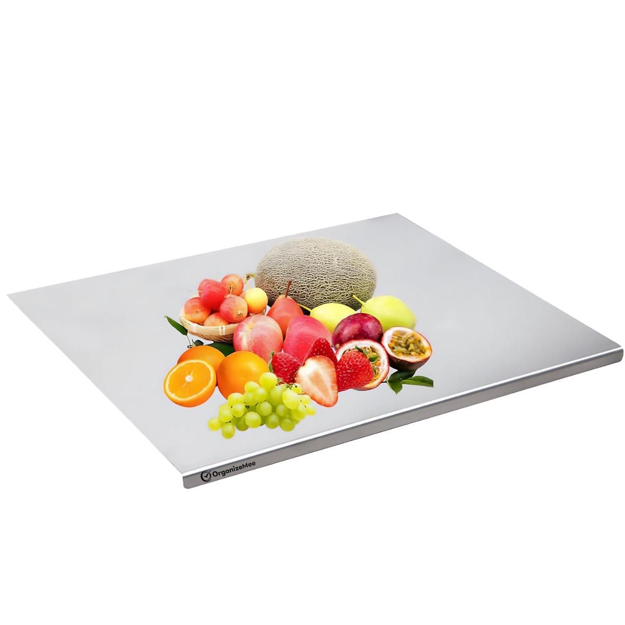Stainless Steel Chopping Board (Rust Proof) (Round Edge)