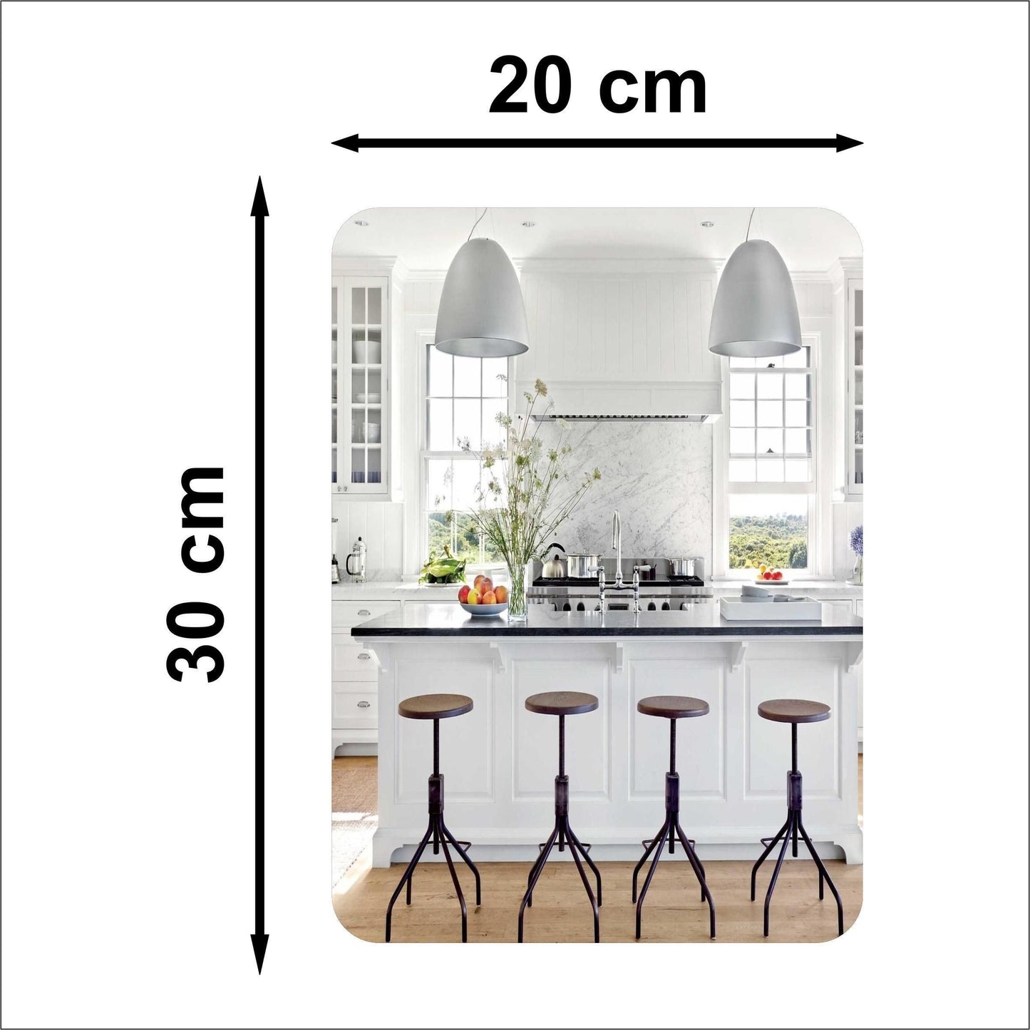 HD Mirror - Oval Shape & Square Shape Combo (Pack of 2)