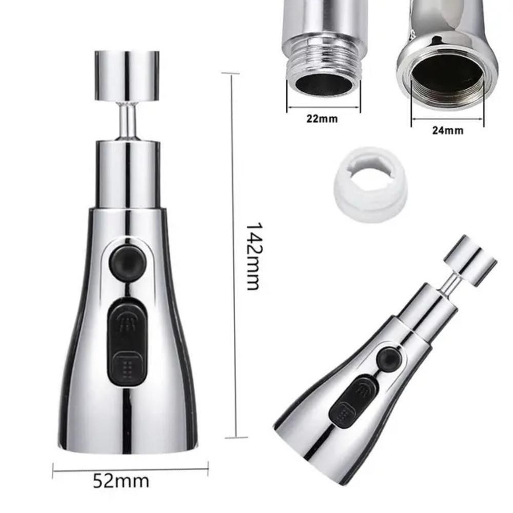 Pull Down Sink Sprayer Attachment (3 Modes) (Kitchen Faucet) (Anti -Splash 360° Rotatable)