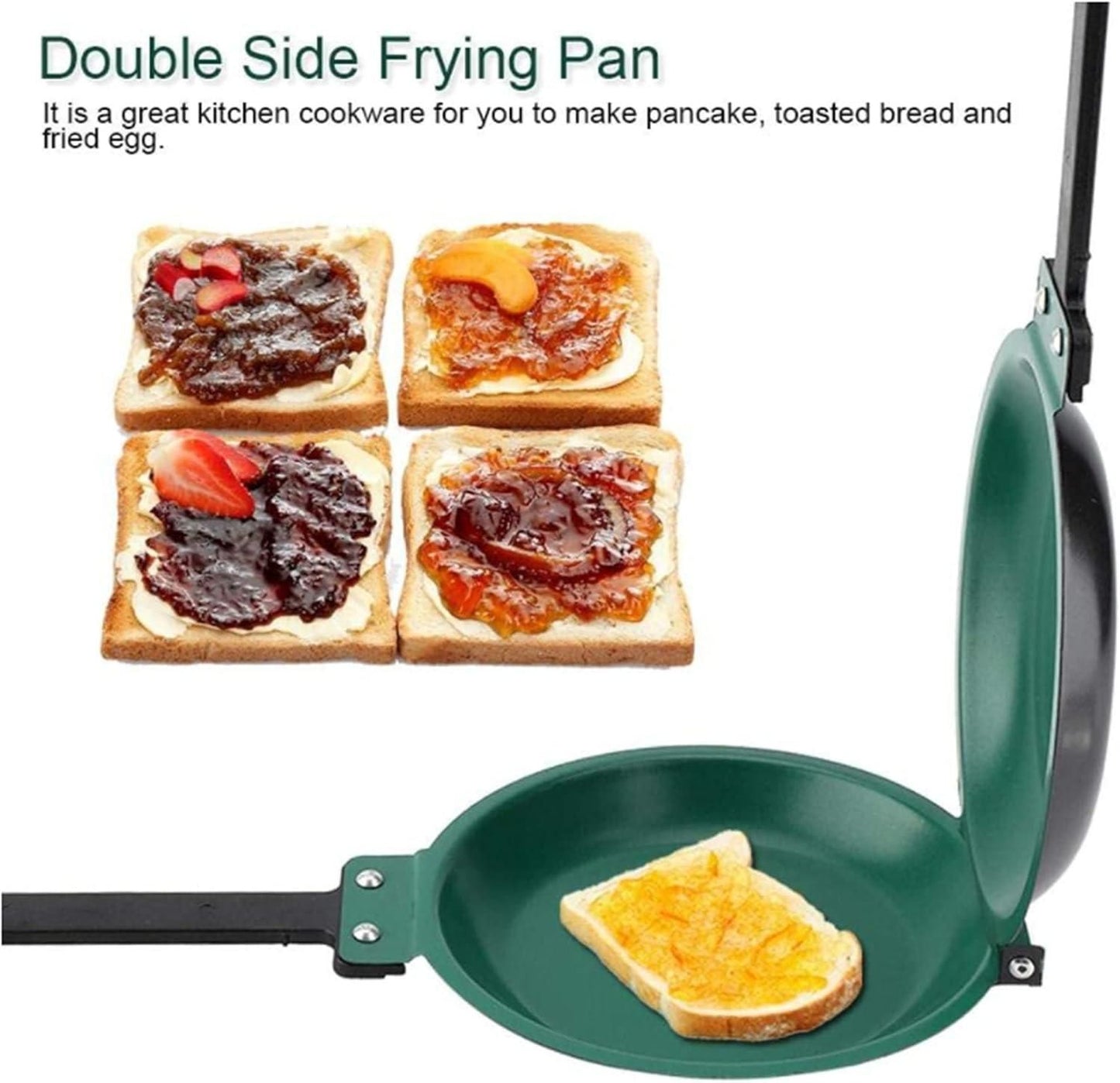 Multipurpose Nonstick Flip Frying Pan (Double-Sided)