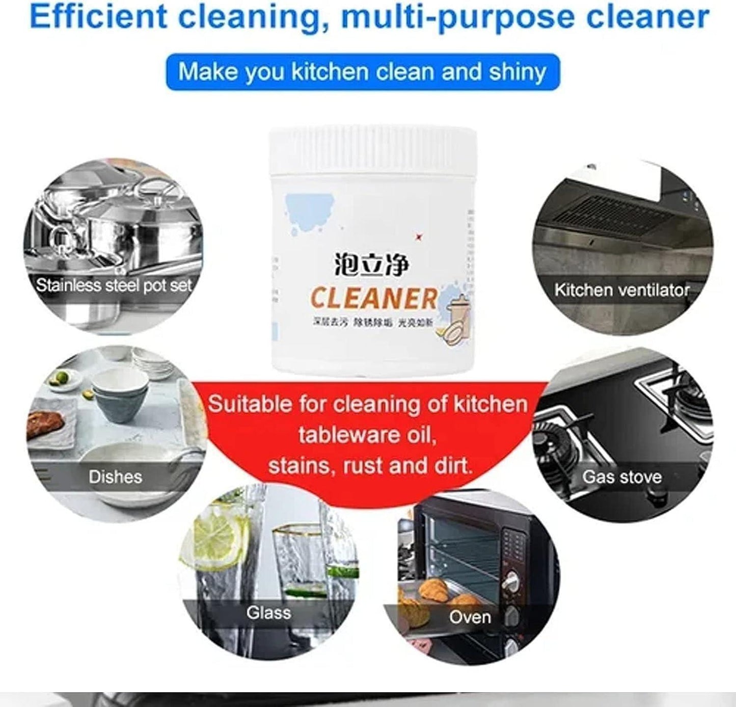 All Purpose Kitchen, Utensil & Sanitary Cleaners (Foam Rust Remover)(Pack of 1 )