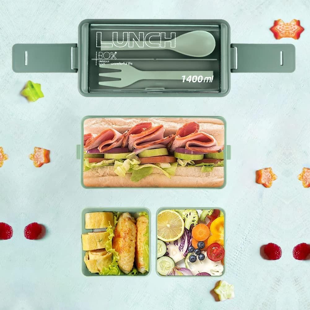 2-Layered Lunch Box (With 3 Compartment)
