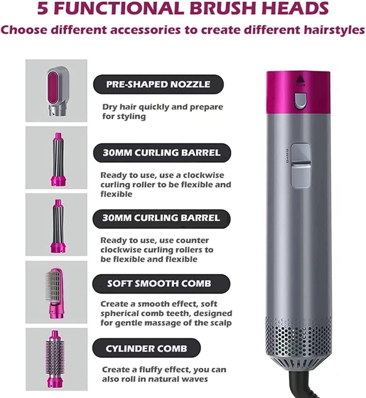 Multifunctional Hair Styling Tool (Detachable 5-in-1)