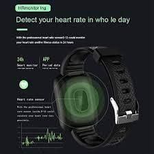 Smart Bracelet Fitness Tracker Smartwatch (Heart Rate Blood Pressure Pedometer) (Sleep Monitor)