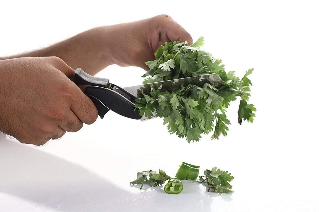 Smart Cutter - 2 in 1 Kitchen Knife (Cleaver Cutters) (with Locking Hinge) (Stainless Steel Blade)