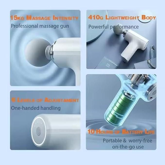 Electric Muscle Massager (Gun Shaped) (Portable)