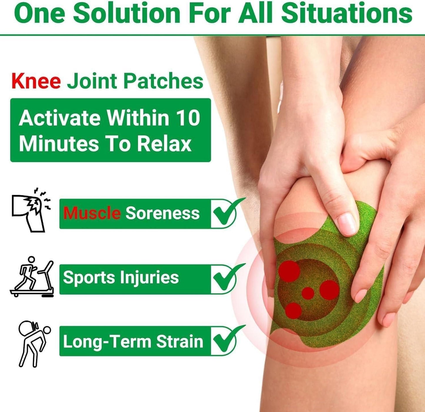 Knee Patches (Pain Relief) (Pack of 10, 20, 30)