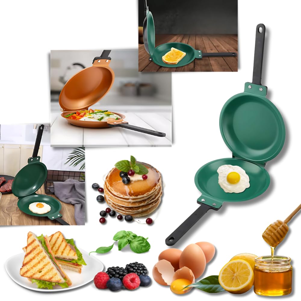 Multipurpose Nonstick Flip Frying Pan (Double-Sided)