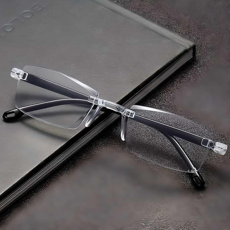 Semi-Rimless Progressive Multifocus Unisex Reading Glasses