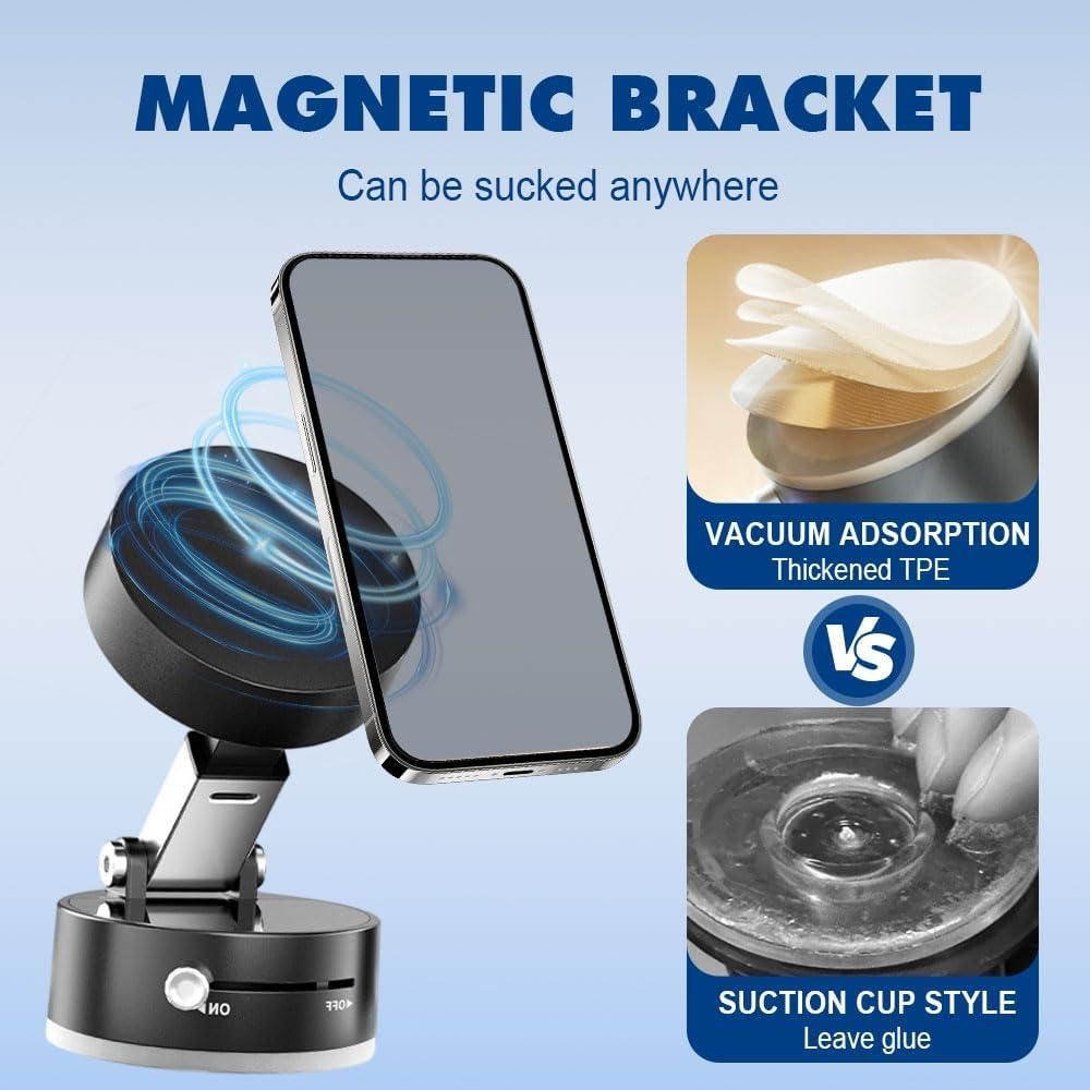 Magnetic Phone Holder (Vacuum Suction) (Portable)