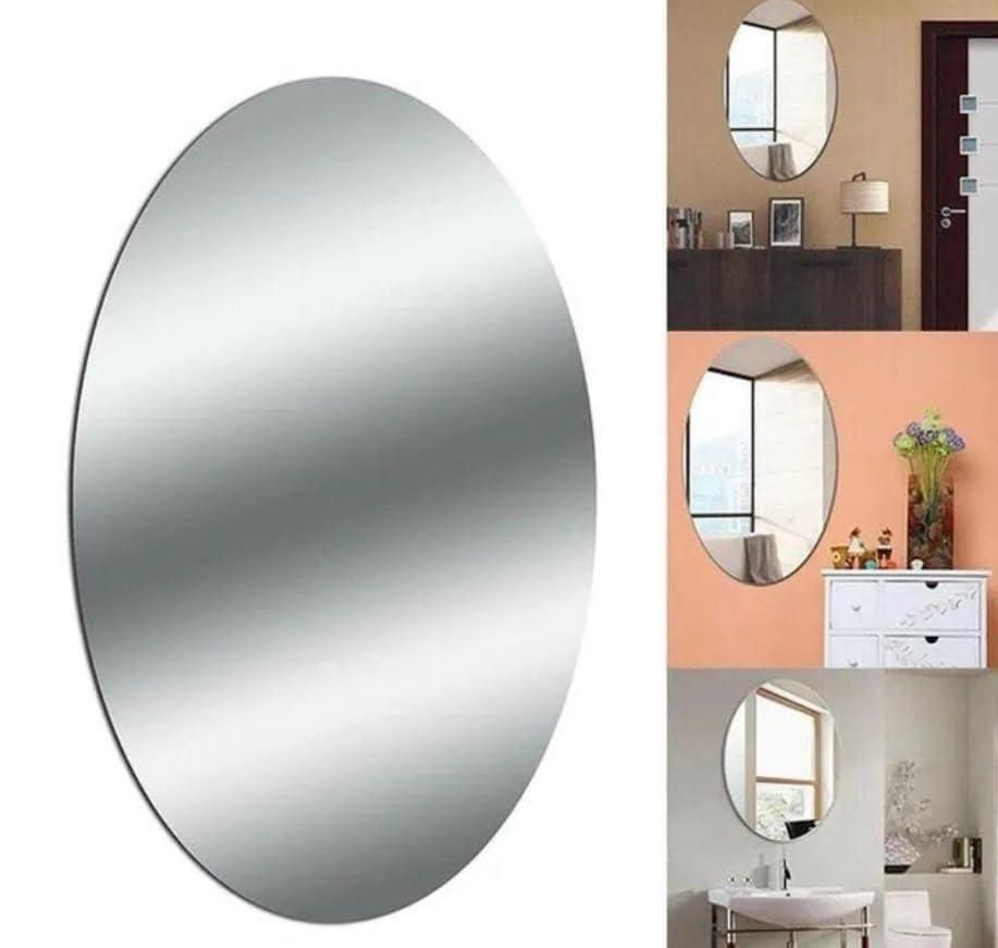 HD Mirror - Oval Shape & Square Shape Combo (Pack of 2)