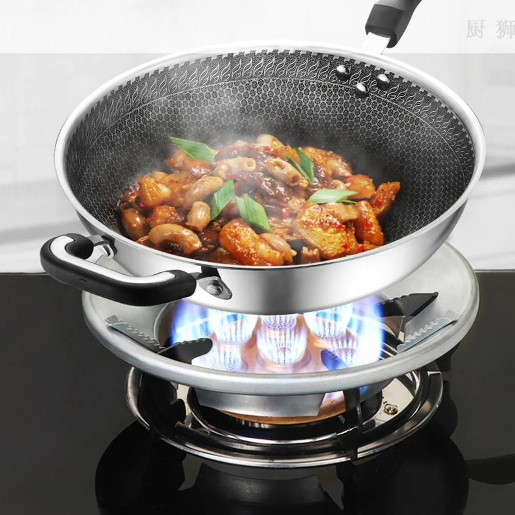 Disk-Windshield Bracket (Gas Stove Energy Saving) (Cover Disk Fire Reflection) (Windproof Stand)(Pack of 2)