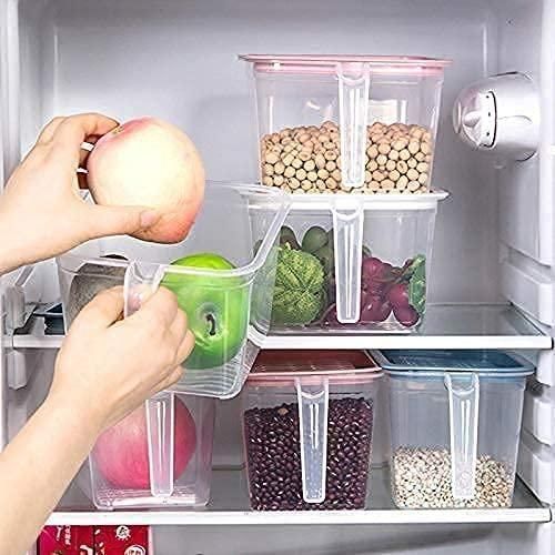 Unbreakable Food Container for kitchen storage with Handle (Pack of 6)