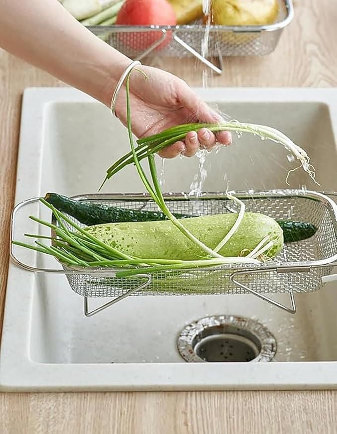 Stainless Steel Colander Strainer Drainer (with Handle)