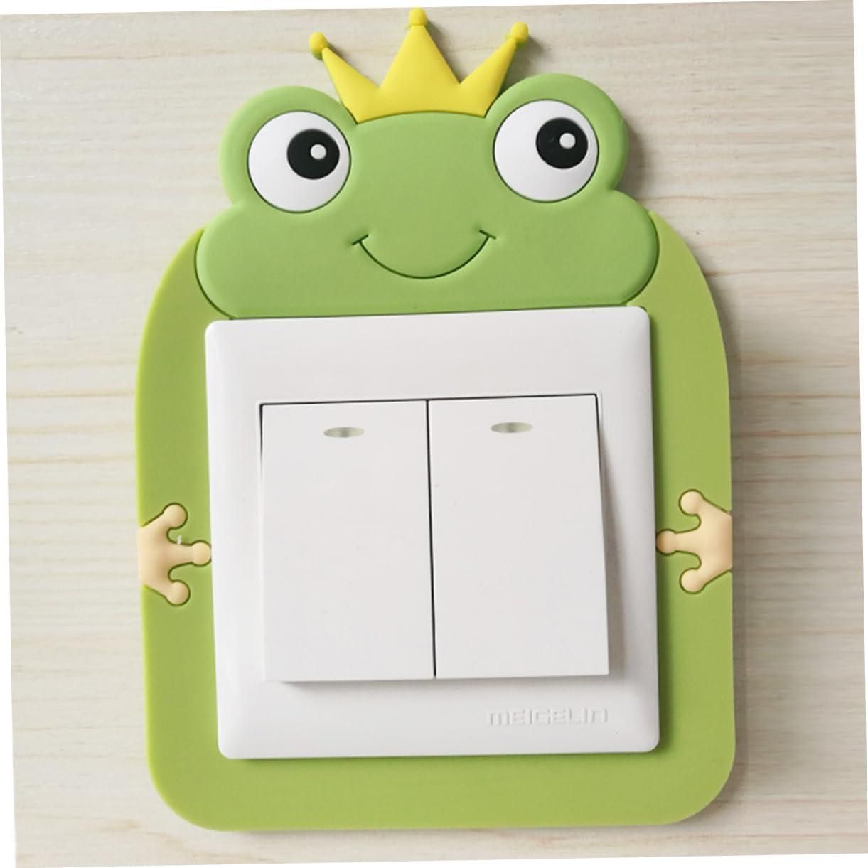 Cute Cartoon Power Socket Stickers (with Assorted Color) (Pack of 2)