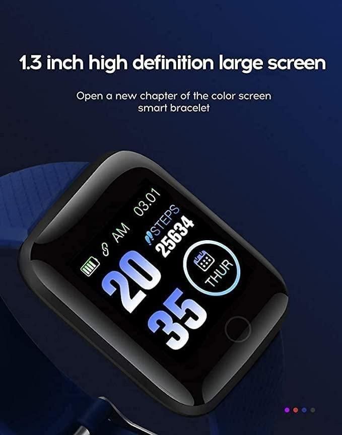 Smart Bracelet Fitness Tracker Smartwatch (Heart Rate Blood Pressure Pedometer) (Sleep Monitor)