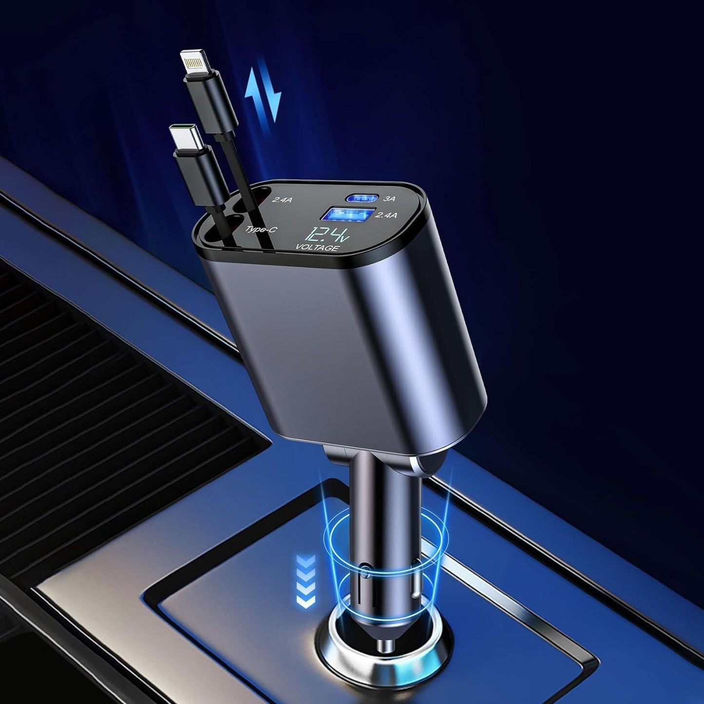 Retractable Super Fast Car Charger
