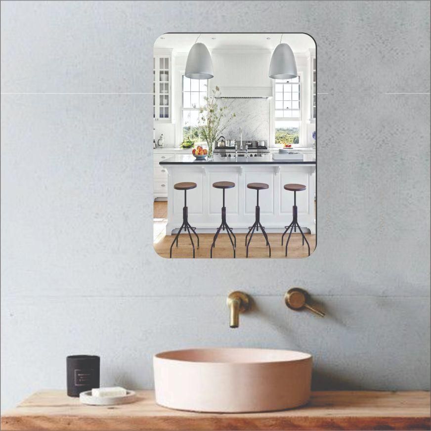 HD Mirror - Oval Shape & Square Shape Combo (Pack of 2)