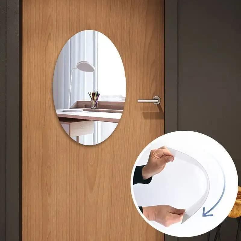HD Mirror - Oval Shape & Square Shape Combo (Pack of 2)