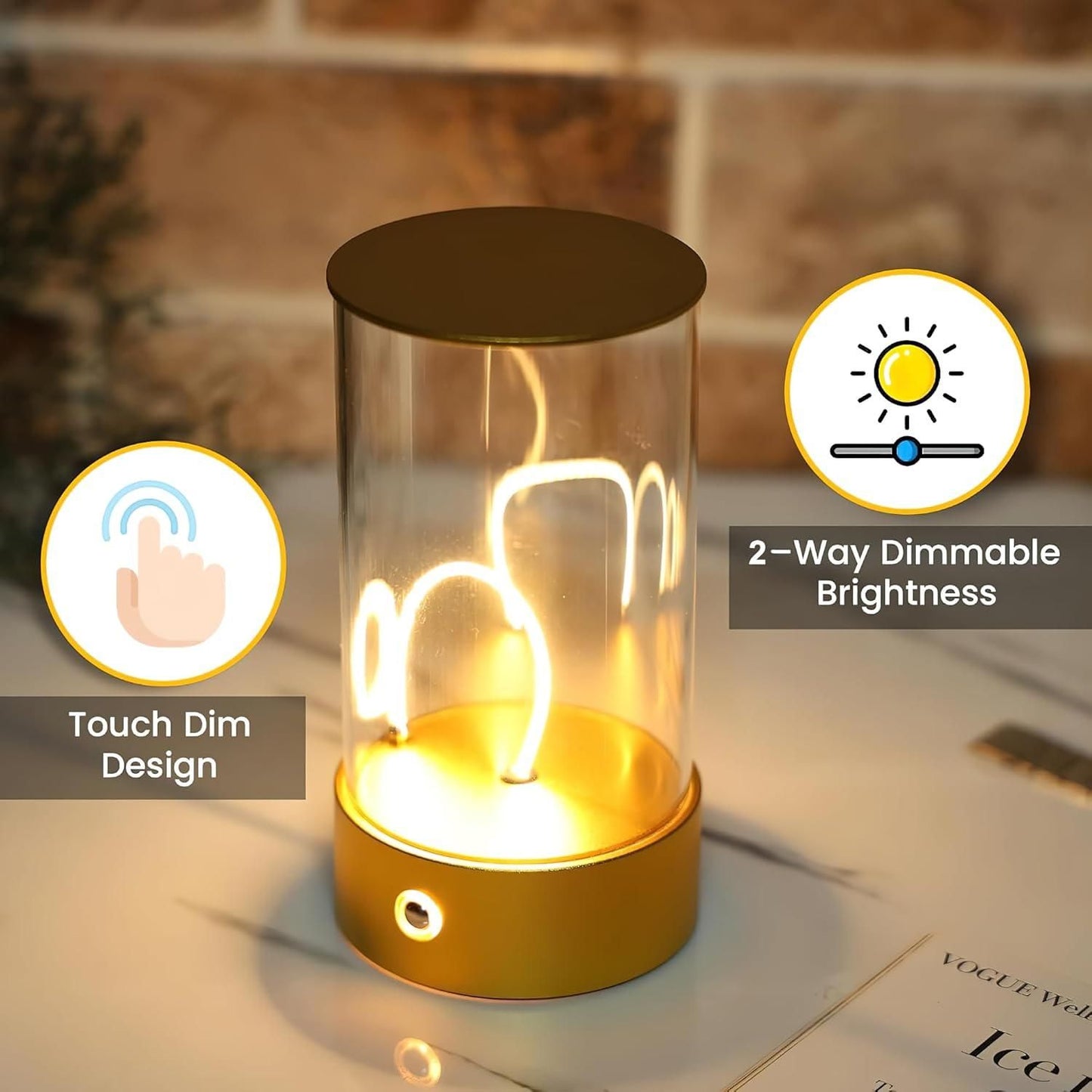 Magnetic Night Table Lamp (Mini) (Rechargeable)