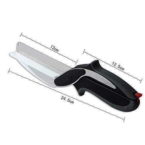 Smart Cutter - 2 in 1 Kitchen Knife (Cleaver Cutters) (with Locking Hinge) (Stainless Steel Blade)