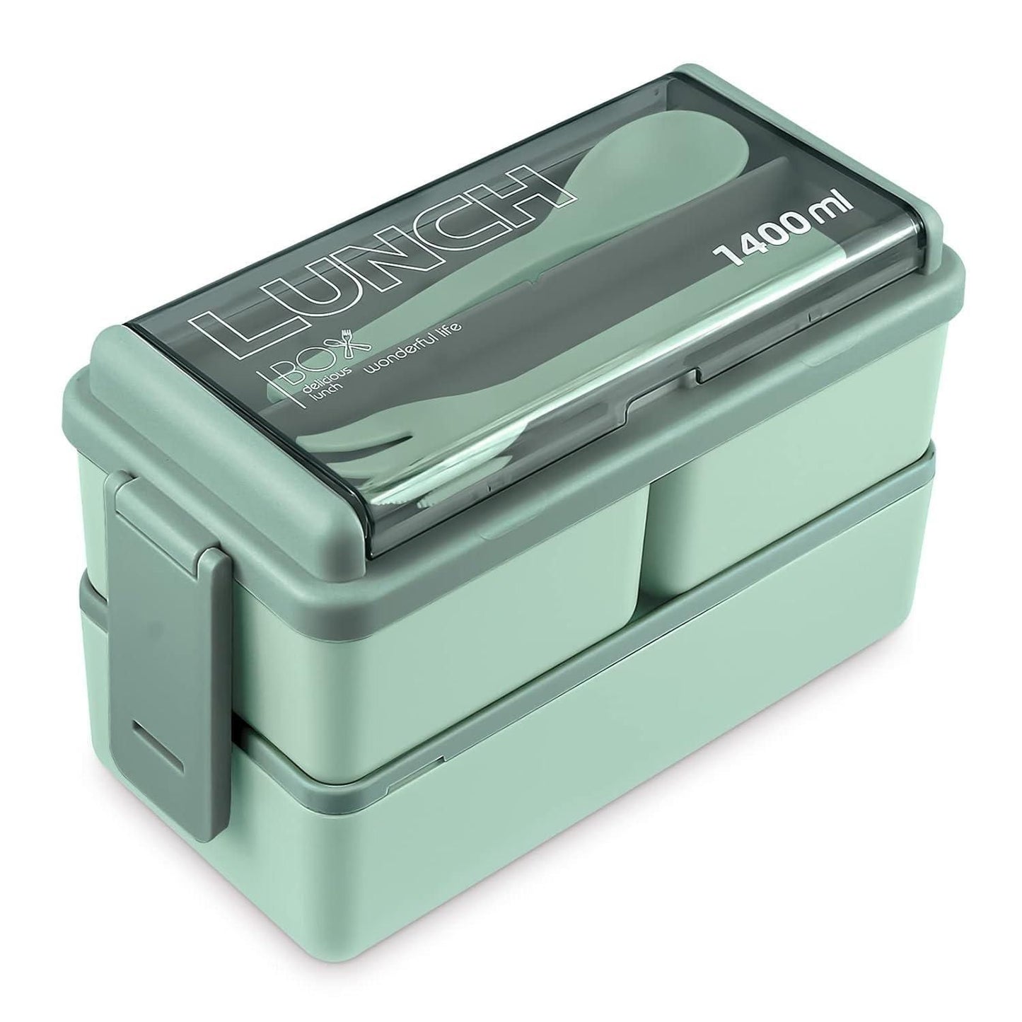 2-Layered Lunch Box (With 3 Compartment)