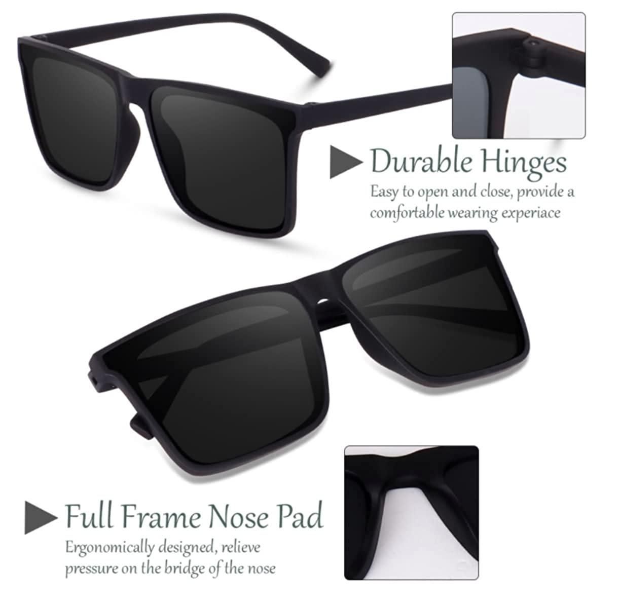 Stylish Square Sunglasses SSS (Polarized and UV Protected)