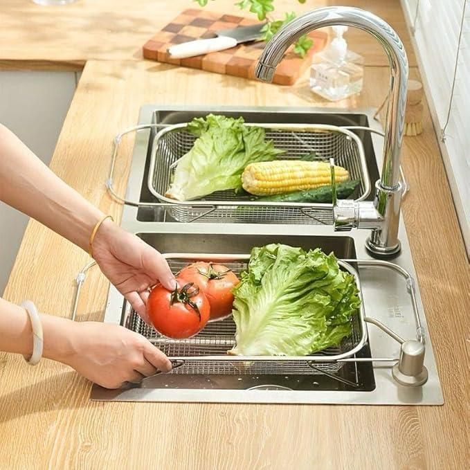 Stainless Steel Colander Strainer Drainer (with Handle)