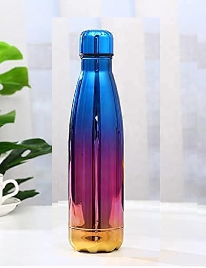Water Bottle, Multicolour Flask, Stainless Steel Double Wall Vacuum Insulated Water Bottle, Multicolor Tumbler, Insulated Water Bottle, Leak Proof Bottle (Multicolor)