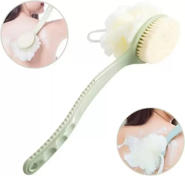 Double Sided Bath Brush Scrubber for bathing (2 IN 1 loofah)