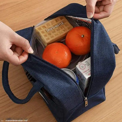 Lunch Box Bag, Lunch Bag with Insulated Material for Women, Man, Office, School, College, Beach, Picnic, Fishing, Hiking Travel, Cooler Tote Bag (5 Color options)