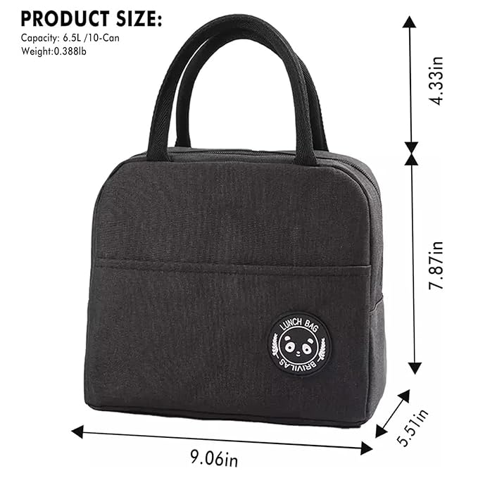 Lunch Box Bag, Lunch Bag with Insulated Material for Women, Man, Office, School, College, Beach, Picnic, Fishing, Hiking Travel, Cooler Tote Bag (5 Color options)