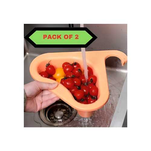 Kitchen Sink Organizer Corner Tray Strainer (Multipurpose)(Pack of 2)