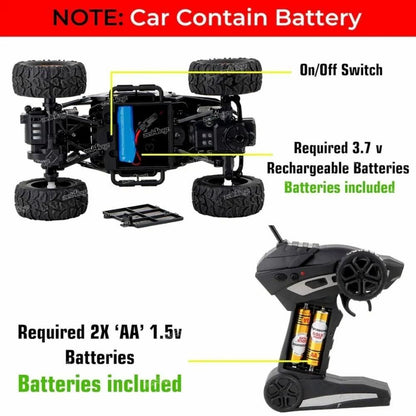 Remote Controlled Car for Kids (Rock Crawler) (Monster Truck)