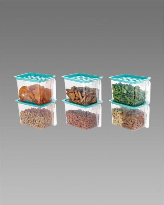 Unbreakable Food Container for kitchen storage with Handle (Pack of 6)