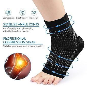 Yoga Sport Protect Socks (Swelling Arch Heel Socks) (Pack of 2 Pair)