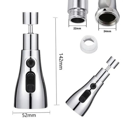 Pull Down Sink Sprayer Attachment (3 Modes) (Kitchen Faucet) (Anti -Splash 360° Rotatable)