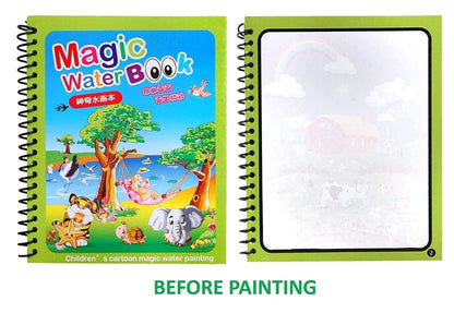 Magic Water Painting Book for Kids (2-5 years) (Reusable)