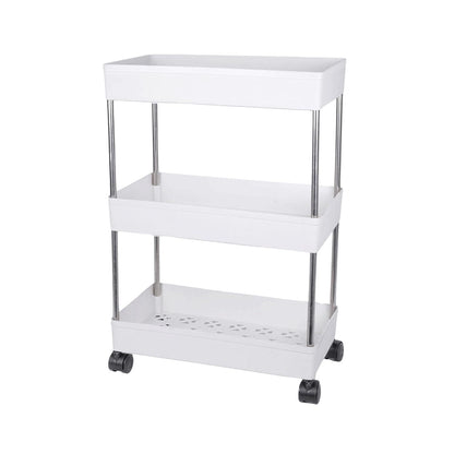 Storage Organizer Slim Rack Shelf (With Wheels)