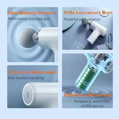 Electric Muscle Massager (Gun Shaped) (Portable)