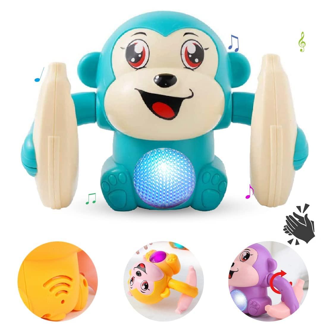 Spinning and Dancing Tumble Monkey (Rolling Doll)