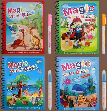 Magic Water Painting Book for Kids (2-5 years) (Reusable)