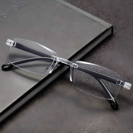 Semi-Rimless Progressive Multifocus Unisex Reading Glasses