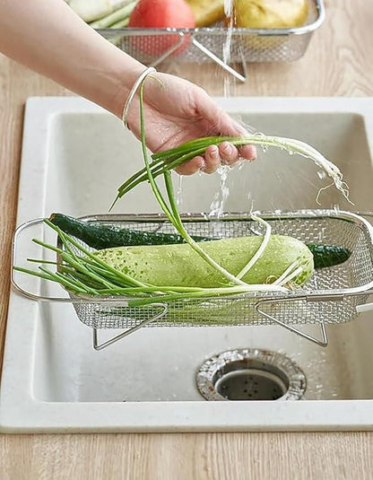 Stainless Steel Colander Strainer Drainer (with Handle)