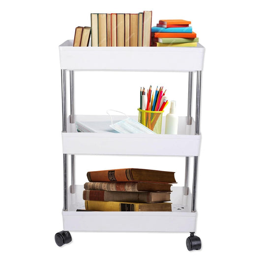 Storage Organizer Slim Rack Shelf (With Wheels)