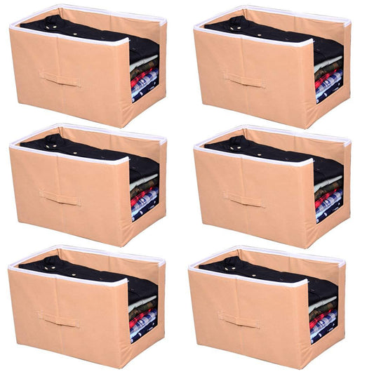 Foldable Shirts and Clothing Organizer Stackers (Closet Organizer)(Pack of 6)