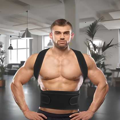 Posture Corrector Shoulder Belt (Relief with Back Pain) (Back Straight) (Back Support)